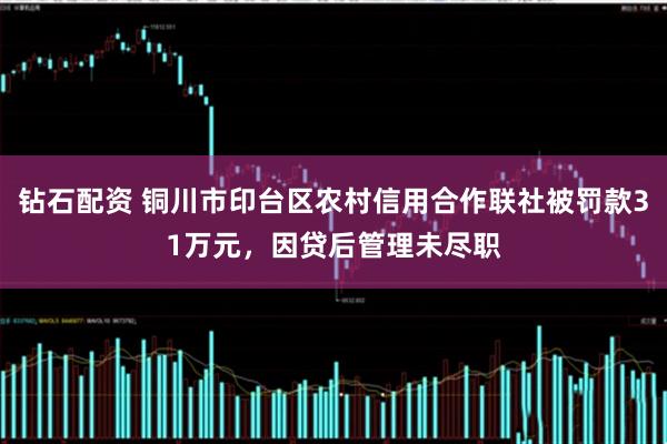 钻石配资 铜川市印台区农村信用合作联社被罚款31万元,因贷后管理未尽职