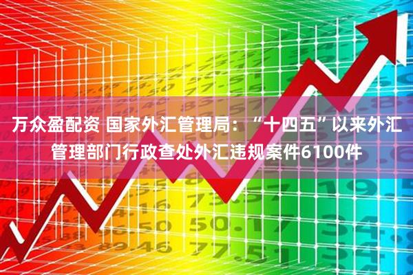 万众盈配资 国家外汇管理局：“十四五”以来外汇管理部门行政查处外汇违规案件6100件